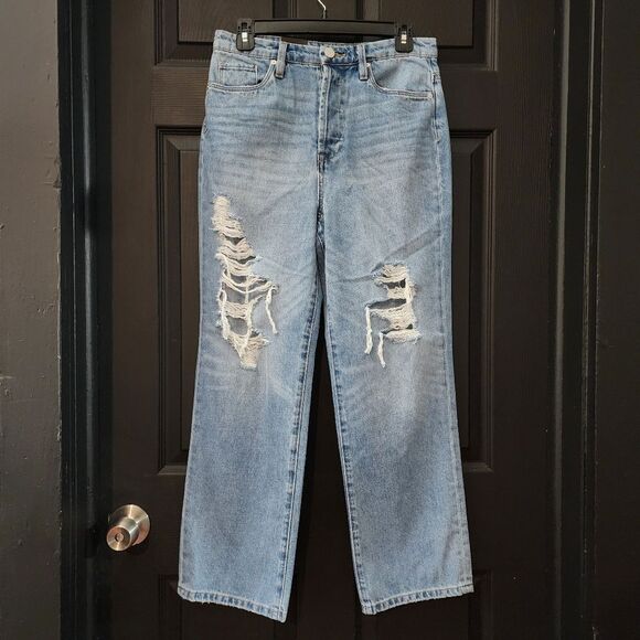 Blank NYC Baxter Rib Cage Jeans Straight Leg with Rips - Picture 5 of 14